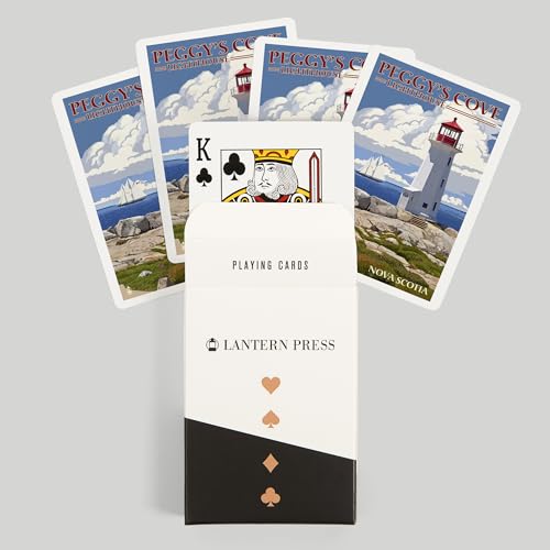 52 Cartas de Poker, Nova Scotia Peggy's Cove Lighthouse miniatura 6