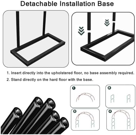 Durable Metal Garden Arch 19mm Steel, Weatherproof Pergola for Climbing Plants, Roses & Vines, Elegant Wedding Arbor for Garden, Patio, Backyard (350x220CM)