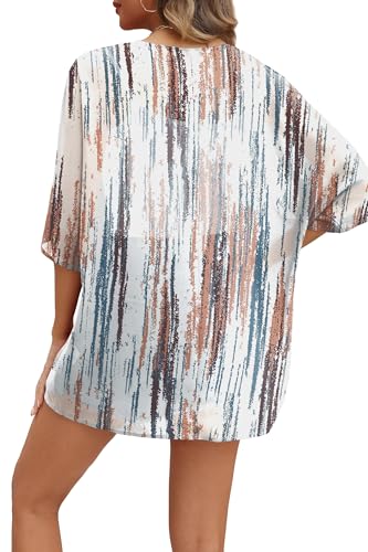 Image of OFEEFAN Women's Plus Size Cotton Nighty, Printed Full Length Maxi Night Gown, Soft Breathable Nightdress Sleepwear for Curvy Women, 3XL to 7XL
