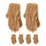 Lurrose 6 Stück Natürlicher Jute Feuerstarter Leichter Camping Feueranzünder für Outdoor Schnelles Zünden Vielseitiges Lagerfeuerzubehör