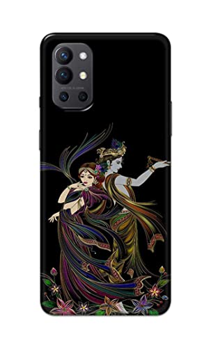 Image of Lord Radha and Krishna Hard Back Case Cover for OnePlus 9R Back Cover -(J5) VNS2223