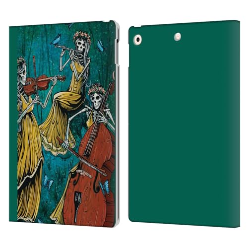Étui portefeuille iPad 10.2 en cuir avec motif art coloré Trois Femmes David Lozeau