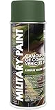 Deco Color Military Spray Paint Camouflage Army Paintball Airsoft ASG MilSim DIY; 11 Colours 400ml (RAL 6003 Olive Green)