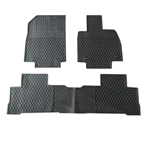 Lwope トヨタ 新型 ハリアー 80系 フロアマット HARRIER AXUH80 AXUH85 2020年6月～現行 カーマット 運転席&助手席&2列目用 柔らかい ラテックス素材 高い耐寒性 滑り止め 汚れ防止 防水 防塵 車種専用設計 取付簡単 保護パーツ カー用品 3枚セット