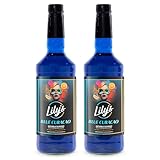Lily’s Mixers Blue Curacao Syrup for Cocktails, Mocktails & Other Drinks – Our Large 32 oz bottle of Vibrant Drink Syrup Makes up to 64 Drinks & is Shelf Stable for up to 1 Year (Blue Curacao, 2 Pack)