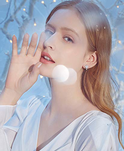 Cubic Zirconia Small Hoop Earrings - CZ Cat Dog Paw Print Hoop Huggies Earrings Sterling Silver Hypoallergenic Cute Cartilage Earrings for Women Girls Teens3