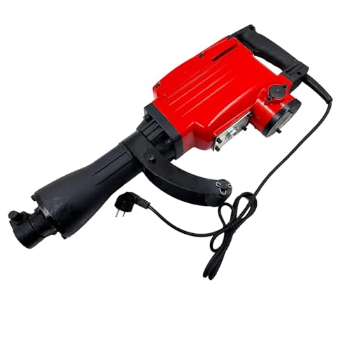 Image of Hillgrove HGCM1068M1 1800 Watt Heavy Duty Demolition Chisel+Hammer Concrete Breaker Drill Machine with 2 Bits for Breaking Concrete Road /Wall /Hammer Drill