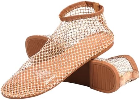 Ultra Comfortable Shiny Gem Mesh Flats womens Slipper