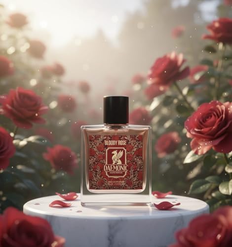 Image of DAEMONIC Rose & Danhil Sandalwood Eau de Parfum | Unisex Floral Woody Perfume with Musk, Patchouli & Bergamot | Long-Lasting Natural Luxury Fragrance | Premium EDP 50ml (Rose Perfume) | For Men & Women