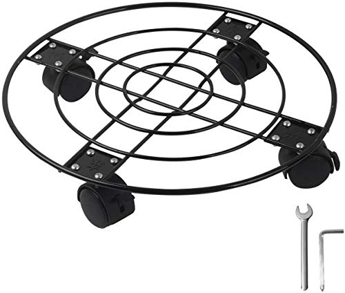 GARTOL Rolling Metal Pflanzenroller- 33cm Iron Rollen Rolltablett...