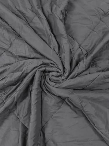 Image of Monte Carlo Polyester Comforter Double Bed | 200 GSM Lightweight & Reversible | Soft Quilt for Mild Winter | Easy Care All Season Comforter (Charcole) | 87 x 94 Inches