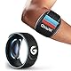 Gviipk Leichte Ellenbogenbandage Tennisarm Bandage, Einstellbar Ellenbogen Bandagen Herren Damen mit Überdruck-Warndesign, Golferarm Bandage Armbandage für Sports, Sehnenentzündung, Arthritis
