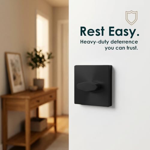Image of Mega Handles - Glamor Deadbolt I Entry Deadbolt Lock - Heavy Duty Round Locking Deadbolt for Left or Right-Handed Doors - Interior /Exterior - Matte Black