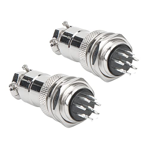Conector Panel Macho Hembra 8 Pines 20mm Aviation miniatura 3