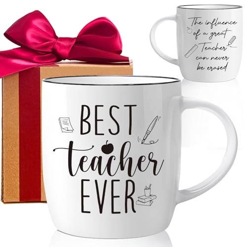 Taza de cerámica Best Teacher Ever 13oz miniatura 1