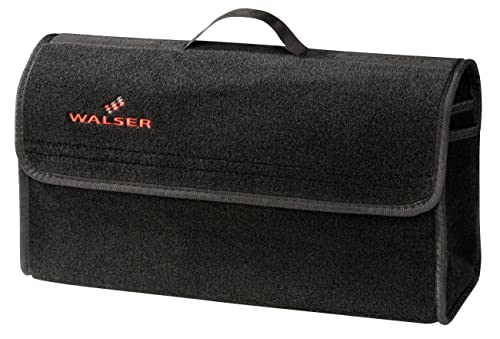 WALSER Sac de coffre Toolbag taille L, organisateur de coffre en feutre aiguilleté, sac de voiture, sac de rangement pour voiture OK noir