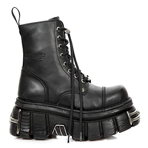 Bottes unisexes New Rock Military en cuir style gothique et rock