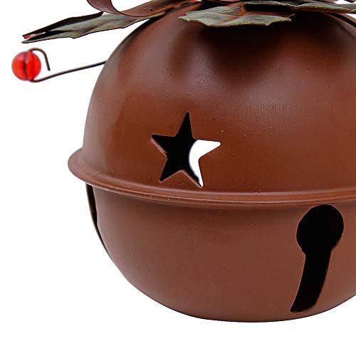 image for YK Decor Rustic Metal Jingle Bell Decoration Cut Out Star Decorative S