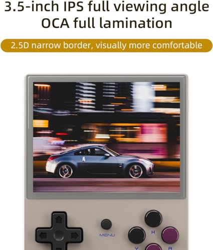 New World RG35XX Handheld Game Console ,System Linux 3.5 Inch IPS Screen Built-in 64G TF Card 6831 Classic Games Support HDMI TV Output 4 41gD6ku4m4L