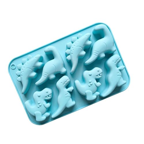 Moule à Dinosaure en Silicone Alimentaire - 3D pour Gâteaux, Chocolat, Glaçage et Bonbons - Résistant au Four et au Congélateur - Facile à Démouler et...