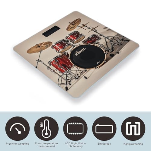 Báscula digital para baño con pantalla retroiluminada y 400 lb miniatura 3
