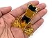 Lampwork COLLECTIBLE MINIATURE HAND BLOWN Art GLASS Sniper Frog, Yellow FIGURINE