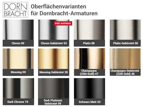 Dispensador Dornbracht Serie Neutra de cromado cepillado y proyección 124mm 4