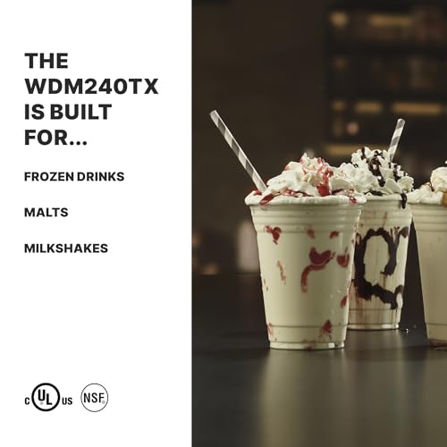 Image of Waring Heavy-Duty Double Spindle Drink Mixer | 2 Independent 1 Horsepower Motors with Digital Display, Milkshake Maker Machine for Ice Cream Shops