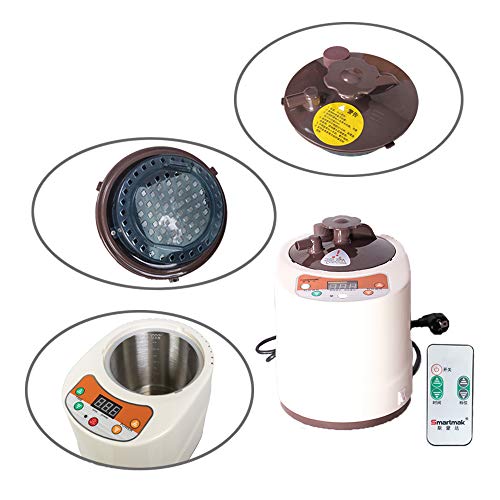 Smartmak Portable Steam Sauna,At Home Full Body One Person Spa Tent, 2L Steamer With Remote Control, Eco-Friendly Indoor Weight Loss Detox Therapy, Herbal Box Included(Us Plug)- Brown #TOP5