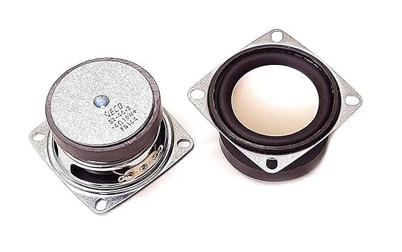 Image of SP Electron SP Electron (Pack of 2) 2 inch 4 ohm 3 watt Silver Cone Full Range Speaker, Woofer for DIY Projects and Kits,