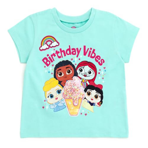Image of Disney Girls Birthday T-Shirt Infant to Big Kid Sizes (18 Months - 14-16)