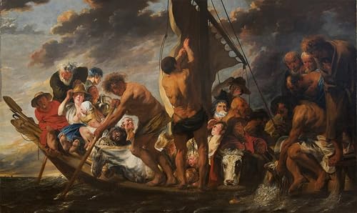 Gravures impression sur toile Jacob Jordaens la monnaie d'hommage 60x90cm