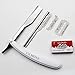 Professional Barber Straight Edge Razor Safety with 20-Pack Derby Blades - 100 Percent Stainless Steel - by VICMOVE (1 razor + 20 blades)