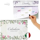 🍃 STYLE NATURE AVEC SUSPENSION FACILE INCLUSE : Ce calendrier mensuel au design inspiré de la nature permet une organisation claire et simple, et comprend un système de suspension pratique pour l’accrocher facilement où vous le souhaitez.