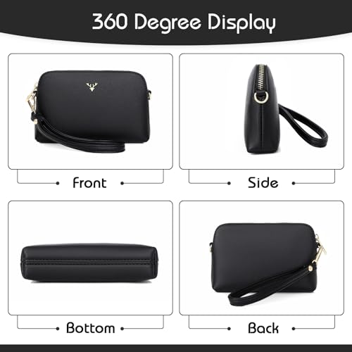 Crossbody Bag for Women, Vegan Leather Women Crossbody Purse Small Shoulder Handbags, Ladies Wristlet Clutch2