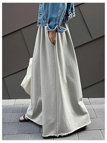 Women's Plus Size Wide Leg Pants Drawstring Waist Loose Baggy Sweatpants Palazzo Pants Trousers2