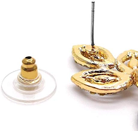 Marquise Black Crystal Rhinestone Cluster Leaf Long Dangle Statement Gold Color Earrings, Party Prom - Image 3