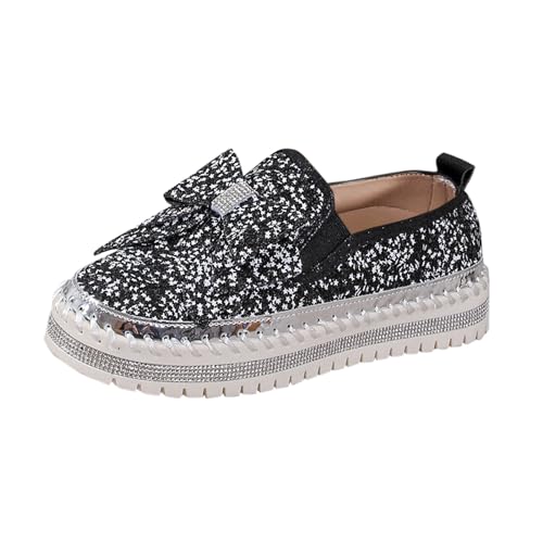 Chaussures décontractées pour femme avec nœud à paillettes élégantes