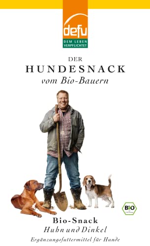 defu Hundesnack | 1 x 200 g | Bio Hundekekse Huhn & Dinkel | Premium Bio Leckerlis für Ihren Hund