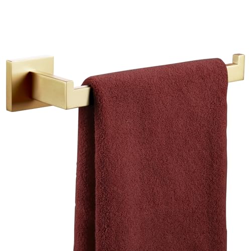 Image of KOKOSIRI Towel Bar Gold Hand Towel Holder for Bathroom Kitchen Hardware Stainless Steel Wall Mounted, Brushed Gold, B3003BG