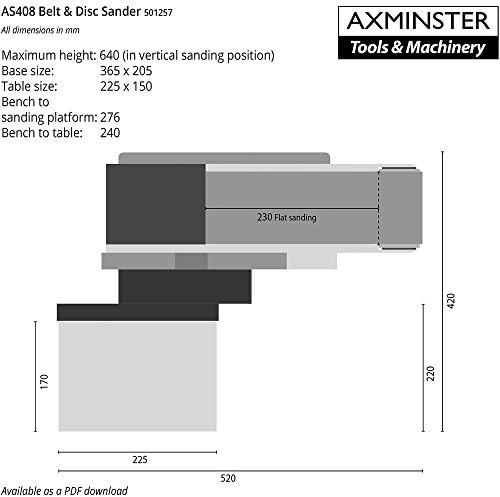 AS408 Belt & Disc Sander
