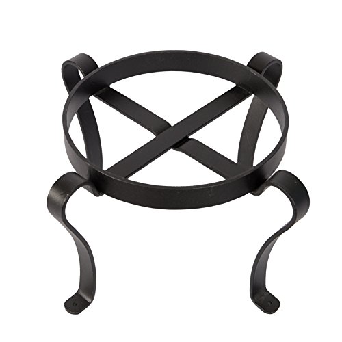 Achla Designs Patio Flower Pot Plant Stand, 8-In H Black #TOP1