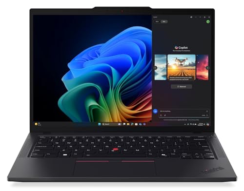 Image of Lenovo ThinkPad T14 Gen 6 Laptop with AMD Ryzen AI 7 PRO 350 Processor, 14 inch WUXGA 400Nits Anti-Glare Touchscreen, 512GB SSD, 5MP RGB+IR Cam, 16GB LPDDR5 Memory, Radeon 860M, FP Reader, and Win 11 Pro