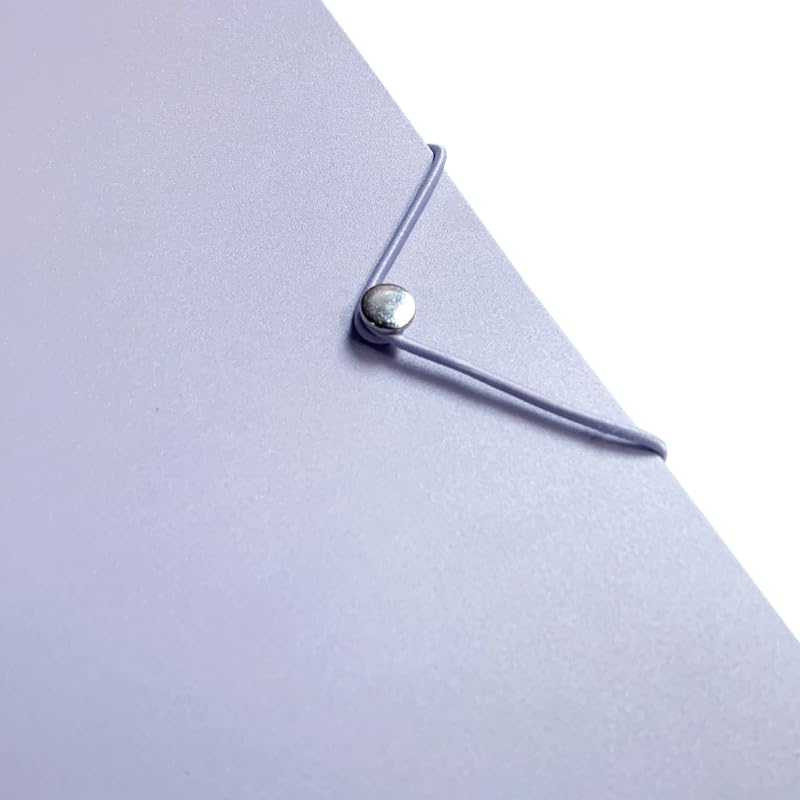 Classeur A5 à anneaux ronds à 3 trous, rechargeable, protège-cahier, protège-classeur, scrapbooking, couverture de classeur (violet)