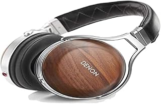 Denon AH-D7200 Over-Ear Hi-Res Headphones, Premium Hi-Fi Sound with 50mm FreeEdge Drivers and Walnut Housing