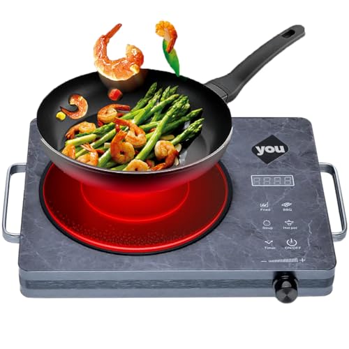 La Mejor Selección de Parrilla Electrica de Induccion del mes. 49 Parrilla Estufa De Induccion Magnetica Infrarroja 1 Quemador Sobremesa 3500w 4 Funciones Display y Control Tactil You