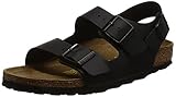 birkenstock hausschuhe herren günstig Befestigung: Schnallen Birkenstock Classic MILANO BF Unisex-Erwachsene Naturleder Knöchelriemchen Sandalen, Schwarz (Schwarz), 44 EU