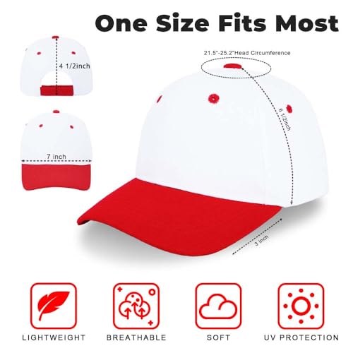 Image of ZH Plain Adjustable Baseball Cap - Lot of 12 Unisex Blank Design Caps