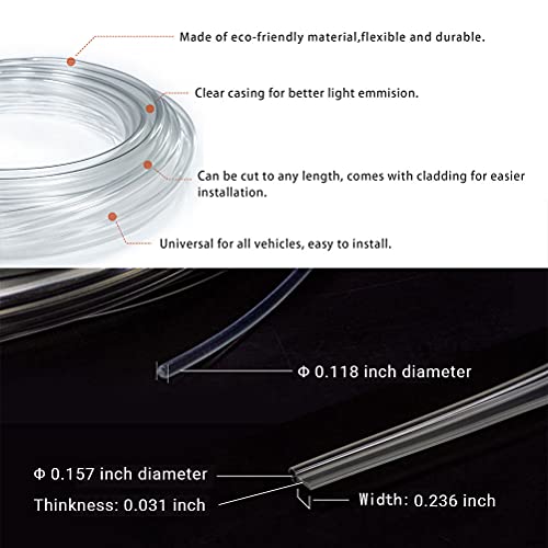 Car Interior Led Strip Light Multicolor 16 Million Colors - Ambiant Lighting For Car 4 In 1 Car Strip Light 19.6Ft Fiber Optic Led Lights For Car Sound Active Function Wireless App Control #TOP4