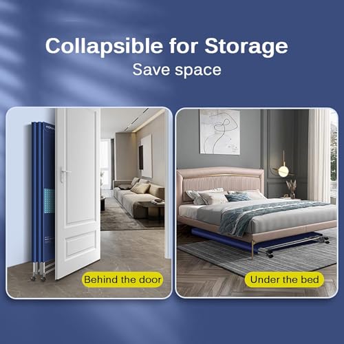 Draagbare Droger, Huishoudelijke Elektrische Wasdrogermachine, Opvouwbare Verwarmde Wasdroger, Grote Capaciteit 15 Kg (Color : 1500W, Size : 140cm/55in) - Image 8